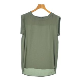 ジェイクルー(J.Crew)のJ.CREW ジェイクルー ブラウス 2(M位) カーキ 【古着】【中古】(シャツ/ブラウス(長袖/七分))