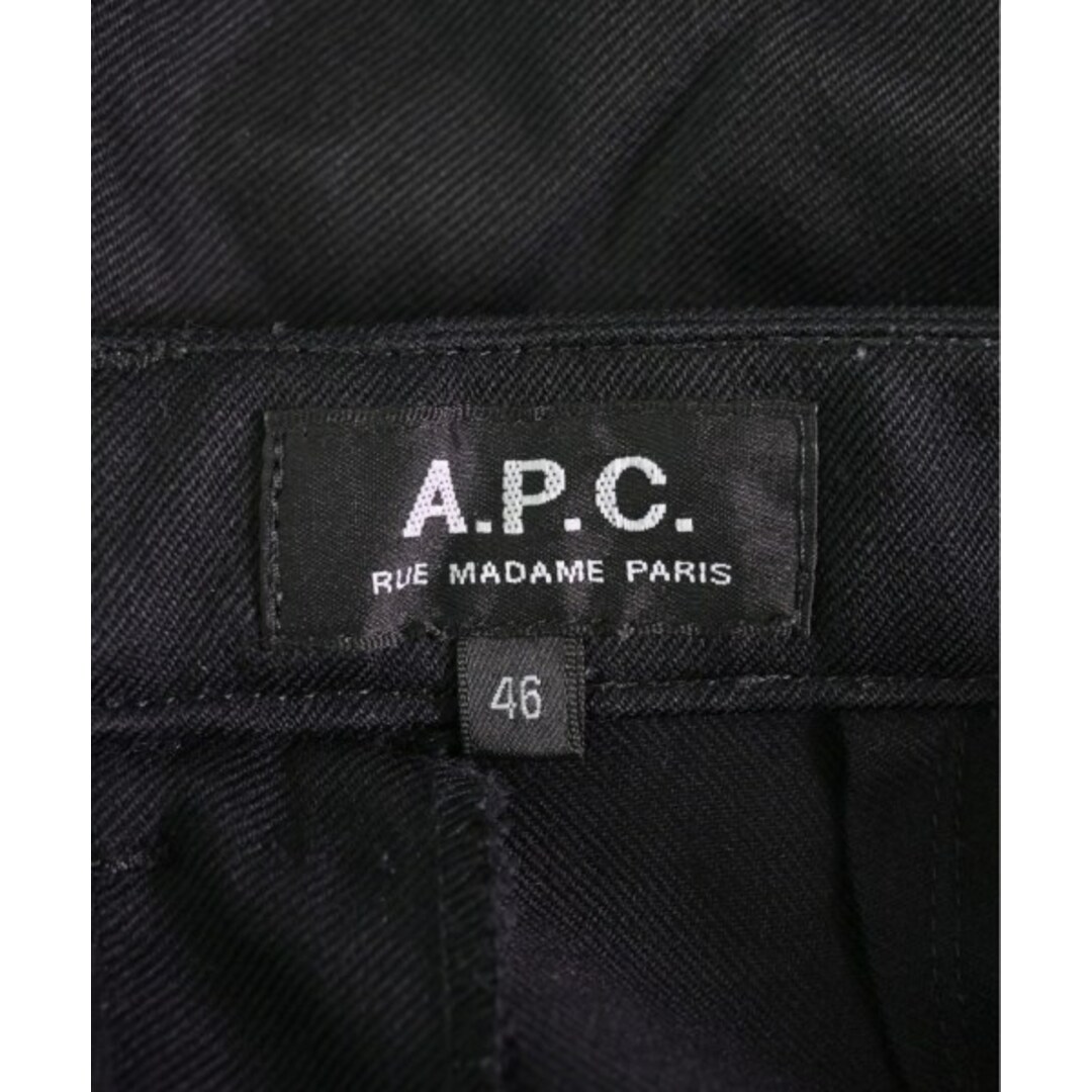 A.P.C. アーペーセー スラックス 46(M位) 黒 - スラックス