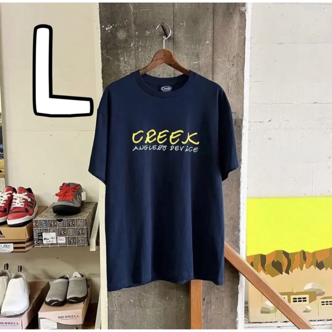 サイズ L creekクリーク tシャツ ネイビー  epoch tee