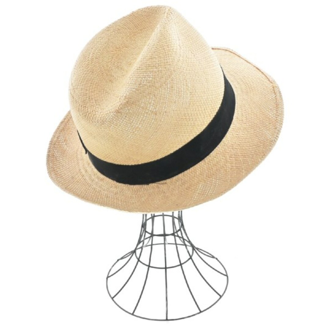 Borsalino - Borsalino ボルサリーノ ハット 58cm ベージュx黒 【古着