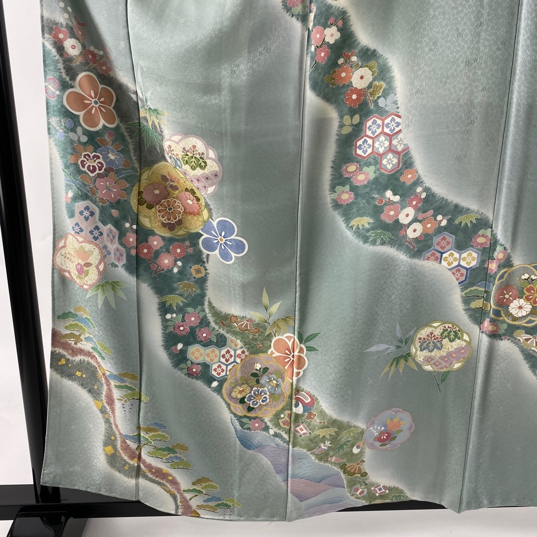 訪問着 美品 名品 身丈157.5cm 裄丈65.5cm 正絹