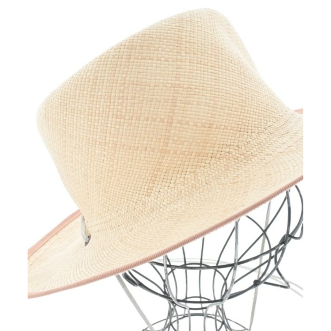 BROOKES BOSWELL ストローハット M ベージュ 【古着】 BROOKES BOSWELL ストローハット M ベージュ 【古着】