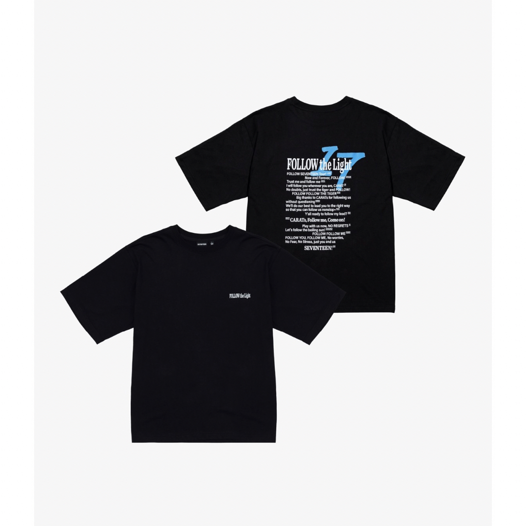 SEVENTEEN follow Tシャツ ブラック 黒 Mサイズ