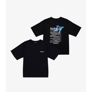 セブンティーン(SEVENTEEN)の新品　SEVENTEEN   follow  Tシャツ　M    ブラック(アイドルグッズ)