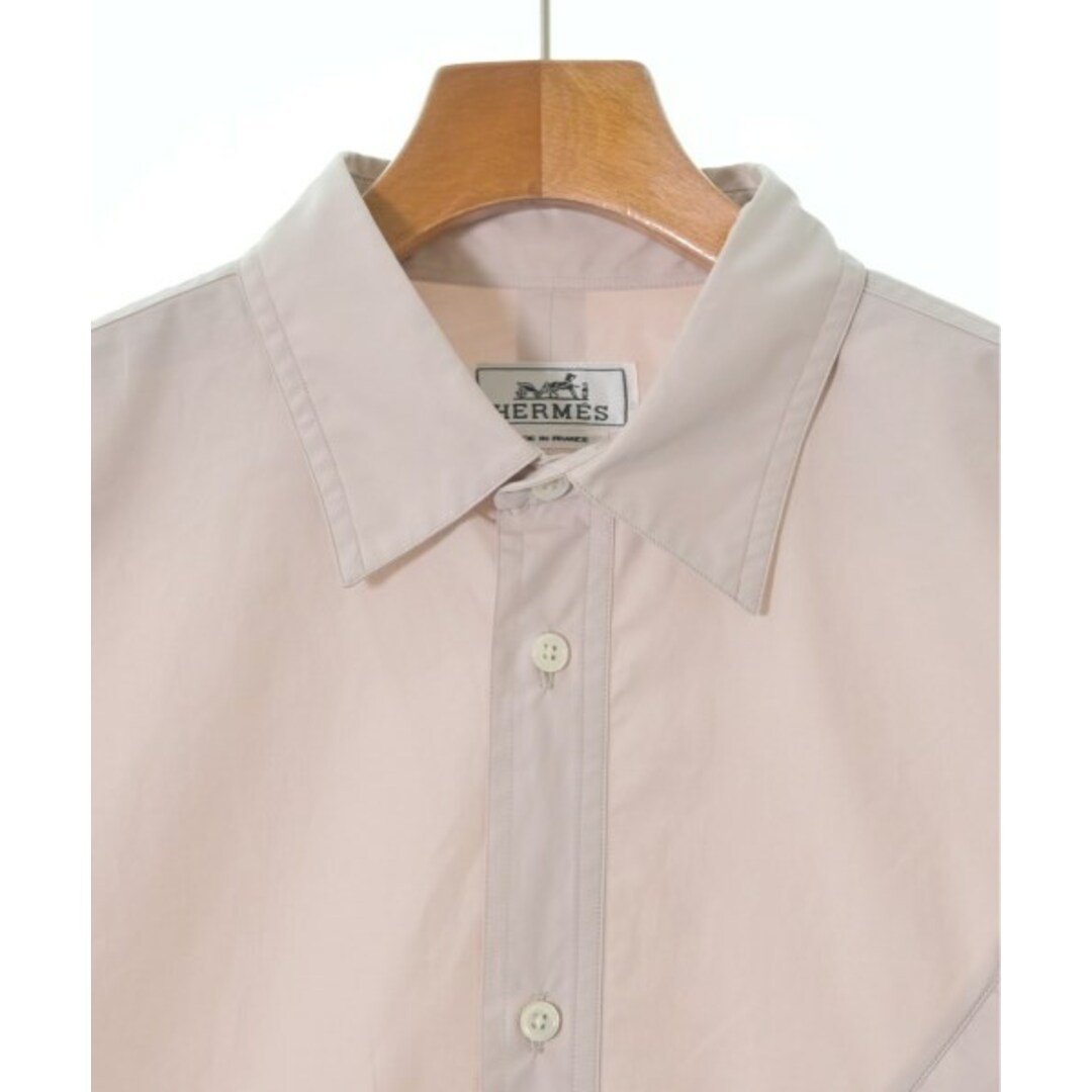 HERMES エルメス カジュアルシャツ 41(XL位) ピンク