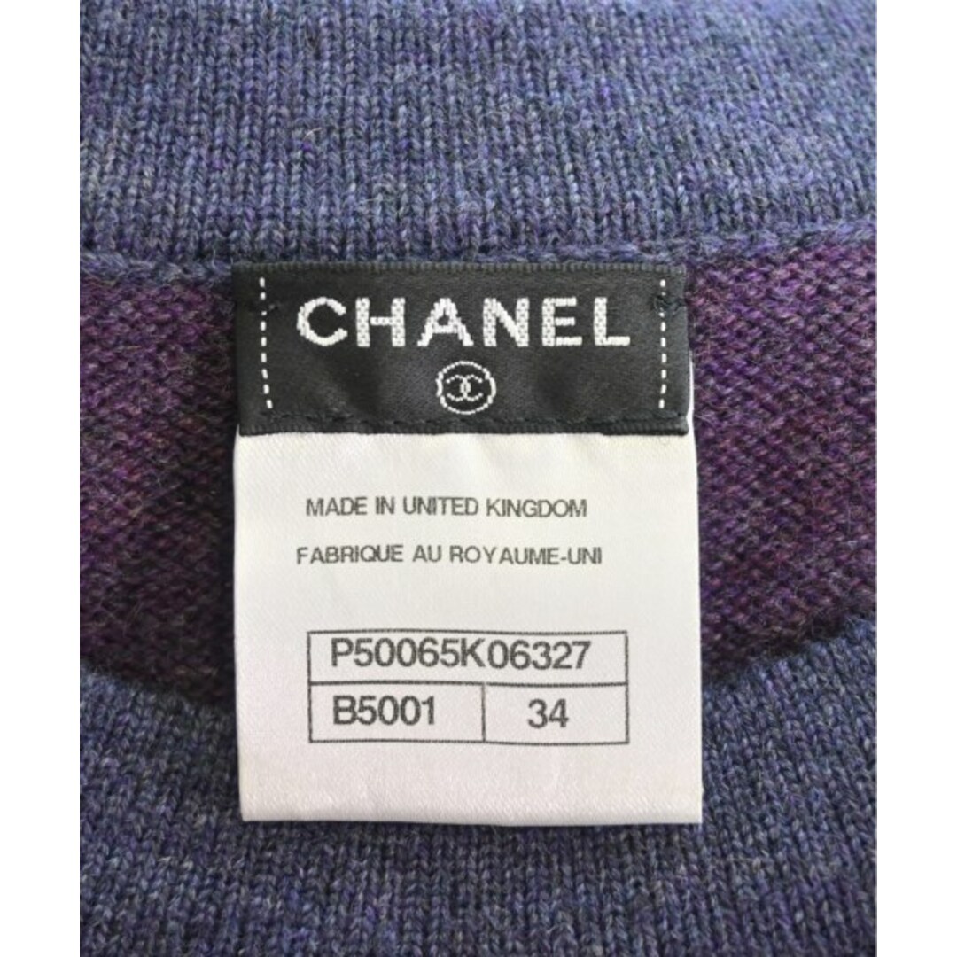 CHANEL シャネル ニット・セーター 34(XXS位) 紫