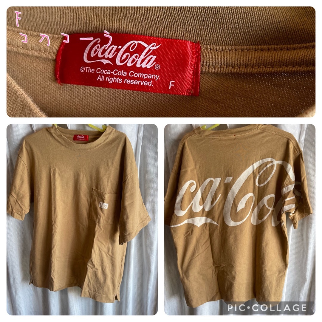 コカ・コーラ(コカコーラ)のコカコーラ オーバーサイズ Tシャツ F レディースのトップス(Tシャツ(半袖/袖なし))の商品写真
