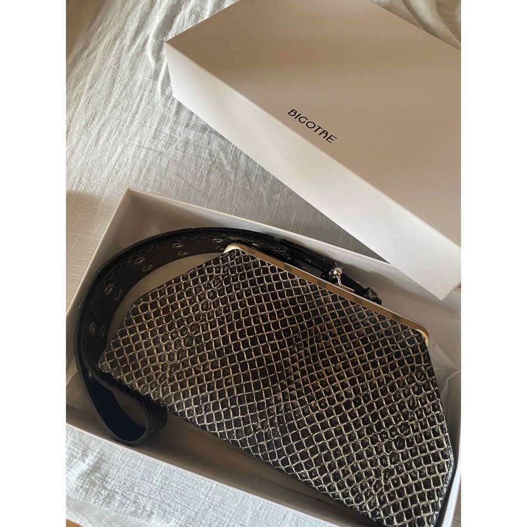 bigotre ERRAND WIDE PYTHON / BLACK 美品 - ショルダーバッグ