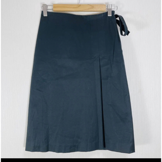 ナチュラルビューティー(NATURAL BEAUTY)のフロントタック ウエストリボンスカート(ひざ丈スカート)
