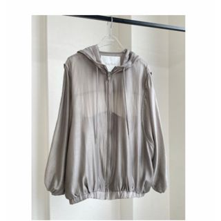 baybee  sheer hoodie(greige)(パーカー)