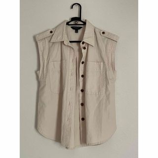 バナナリパブリック(Banana Republic)の新品　バナナリパブリック　リネンブレンドポケットシャツ　ベスト　ジレ(ベスト/ジレ)