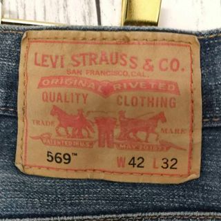 Levi's - リーバイス569バギールーズストレートデニムUSA古着W42L32 ...