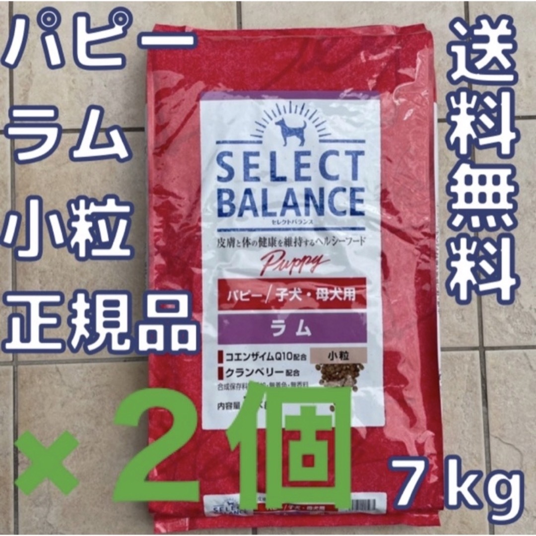 【お得な2個セット】セレクトバランス　パピー　ラム　小粒　7kg