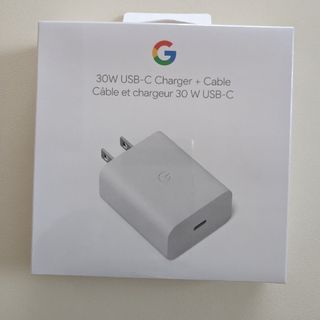 グーグル(Google)のGoogle 30W USB-C 充電器 電源アダプター ケーブル付(バッテリー/充電器)