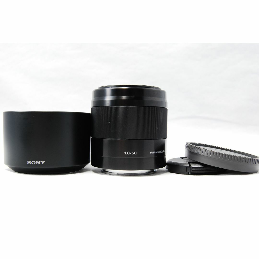 SONY E 50mm F1.8 OSS SEL50F18 ブラック62x62mm重量