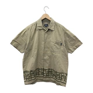 ステューシー(STUSSY)のステューシー STUSSY 半袖シャツ 竹柄    メンズ M(シャツ)