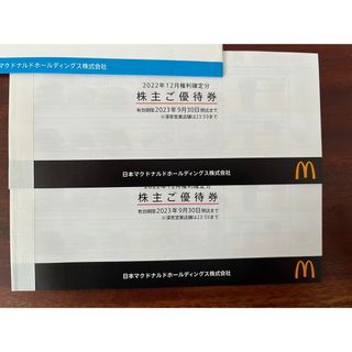 マクドナルド - ☆マクドナルド株主優待券 2冊セット(12枚)の通販 by