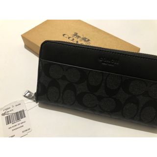 コーチ(COACH)の新品　coach コーチ　長財布　ブラック　F75000(長財布)