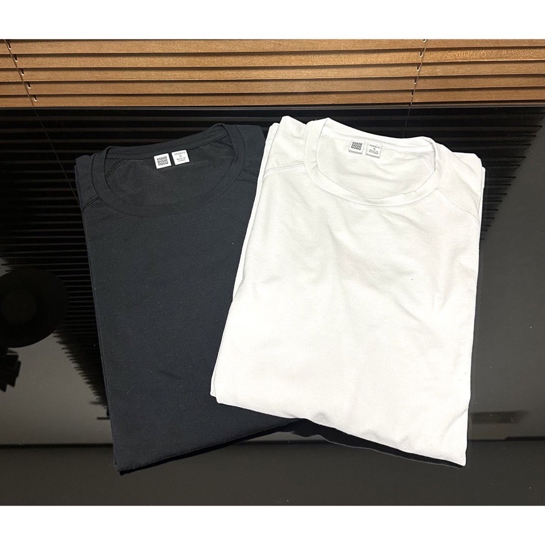 UNIQLO(ユニクロ)の2点セット　ユニクロ　UNIQLO U ストレッチラグランロンT  サイズXL メンズのトップス(Tシャツ/カットソー(七分/長袖))の商品写真