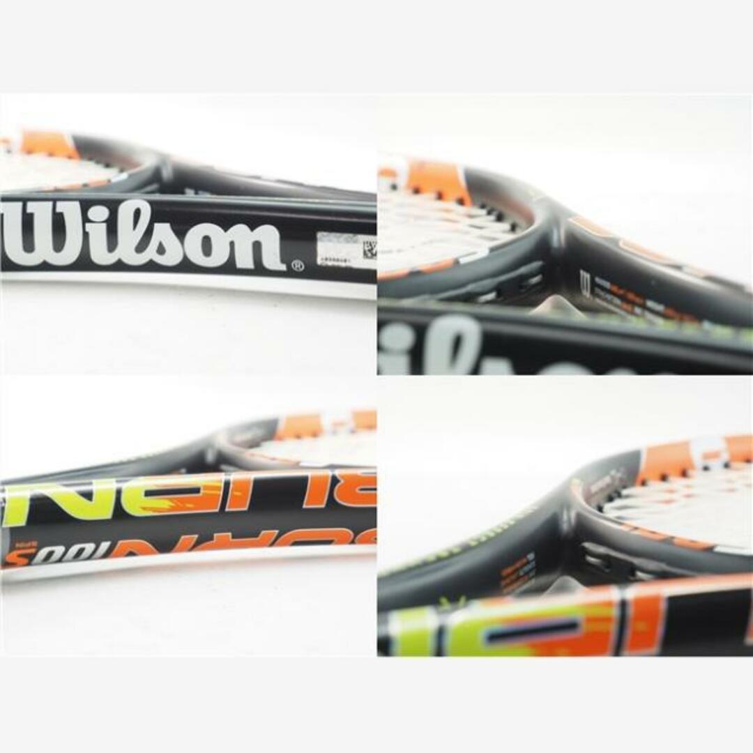 テニスラケット ウィルソン バーン 100エス 2015年モデル (G2)WILSON BURN 100S 201523-25-23mm重量
