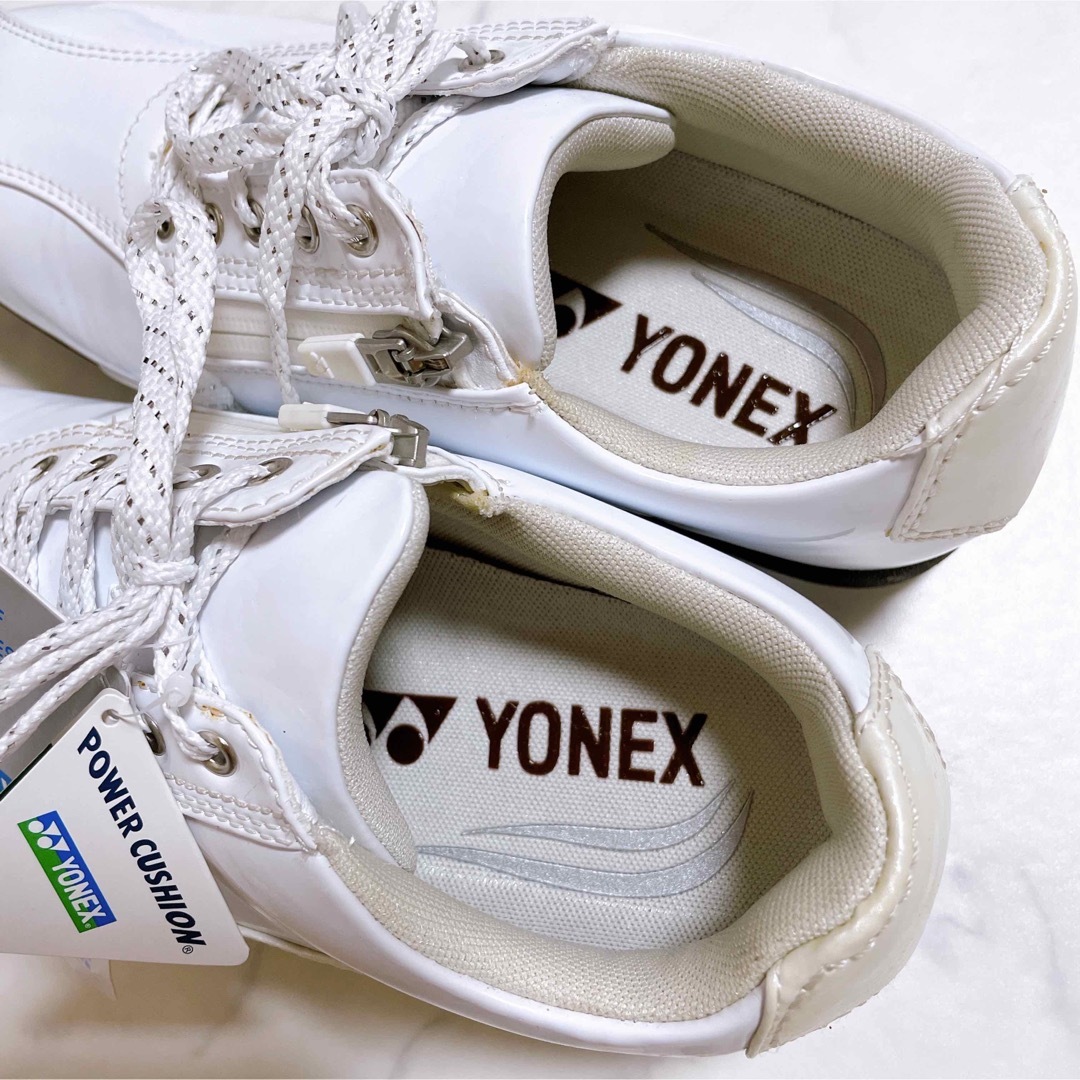 新品♪YONEX ヨネックス ゴルフシューズ スニーカー 23.5cm ホワイト