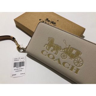 コーチ(COACH)の新品　coach コーチ　長財布　ホワイト　c5899(長財布)