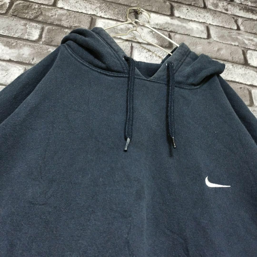NIKEナイキフーディーパーカープルオーバースウェット刺繍ワンポイント