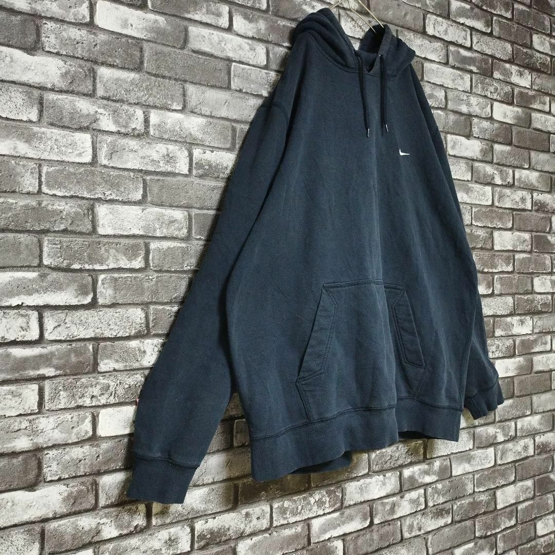 NIKEナイキフーディーパーカープルオーバースウェット刺繍ワンポイント