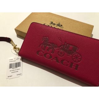 コーチ(COACH)の新品　coach コーチ　長財布　ピンク　c5899(長財布)