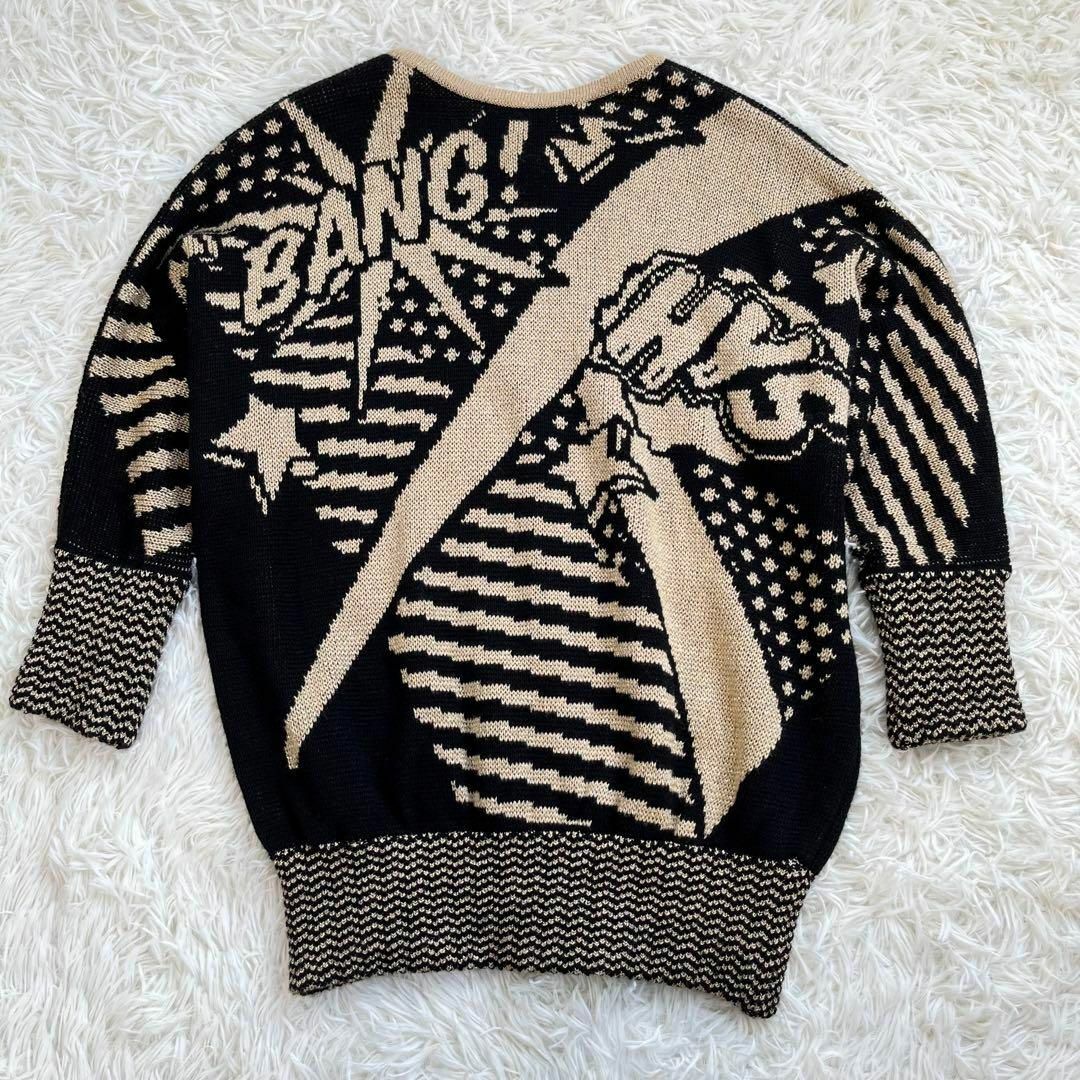 【極美品】ヒステリックグラマー ニット セーター ヒス ガール 総柄ジャガード