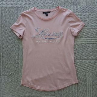 ラルフローレン(Ralph Lauren)の美品RALPH LAUREN☆半袖TシャツピンクXXS(Tシャツ(半袖/袖なし))