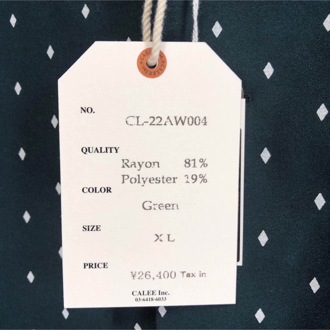 CALEE(キャリー)のCALEE Rhombus dot pattern shirt メンズのトップス(シャツ)の商品写真