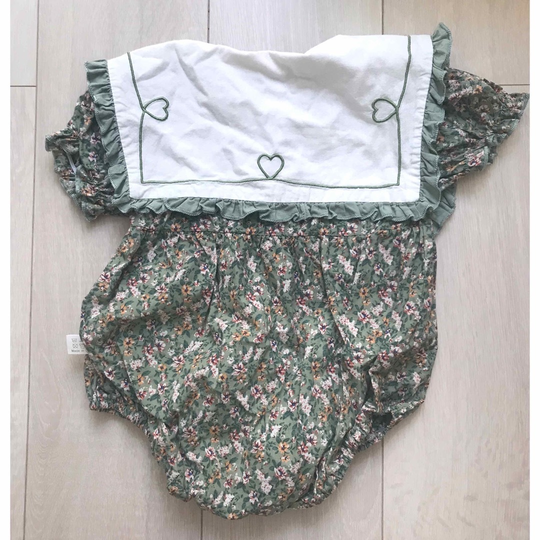 petit main(プティマイン)の韓国ロンパース73 Bonjourセーラーbobochosesベビー服子供服 キッズ/ベビー/マタニティのベビー服(~85cm)(ロンパース)の商品写真
