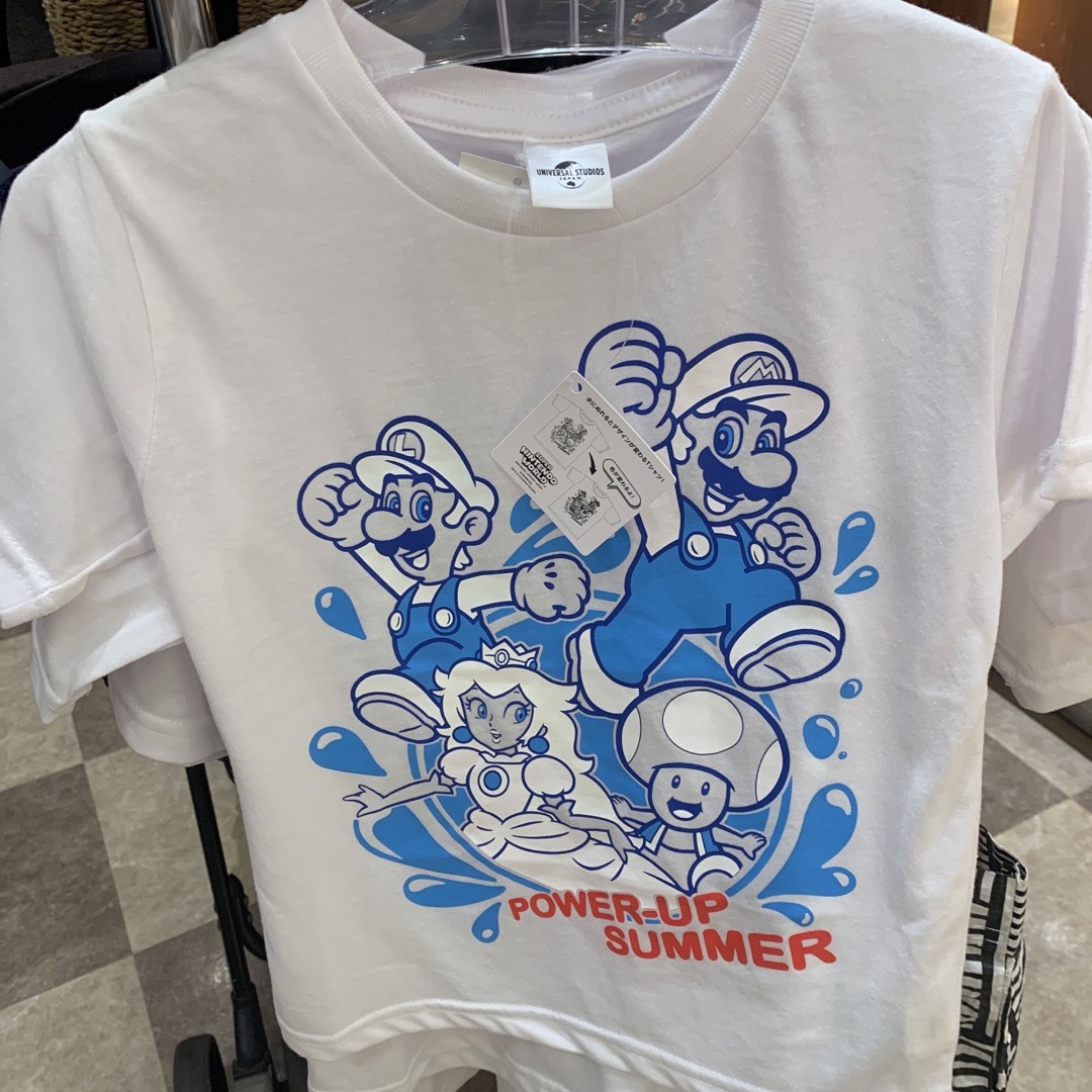 USJ 限定　マリオ　水に濡れると色が変わるTシャツ　キッズ　110サイズ