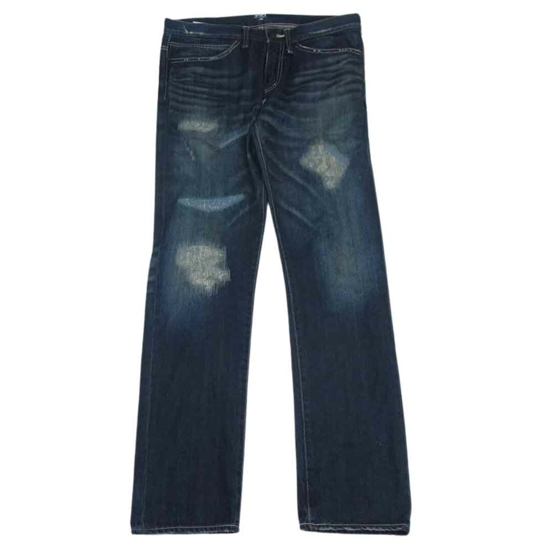 W)taps(ダブルタップス)のWTAPS ダブルタップス 111GWDT-PTM05 BLUES SKINNY TRASH ブルー スキニー トラッシュ ストレート パンツ デニム インディゴブルー系 3【中古】 メンズのパンツ(その他)の商品写真