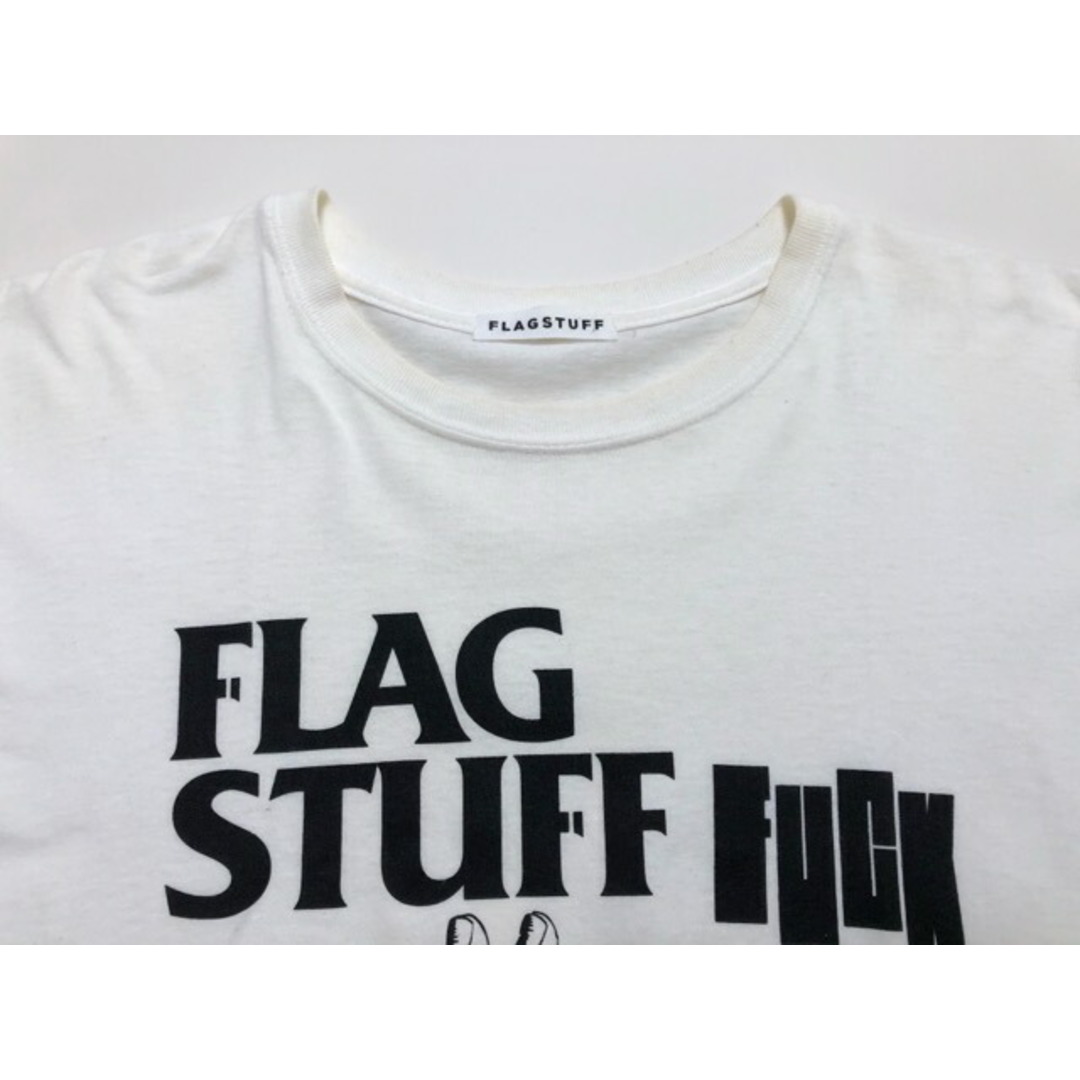 F-LAGSTUF-F(フラグスタフ)のFLAGSTUFF（フラグスタフ）FUCK NO RULES　Tシャツ【中古】【007】 メンズのトップス(Tシャツ/カットソー(半袖/袖なし))の商品写真