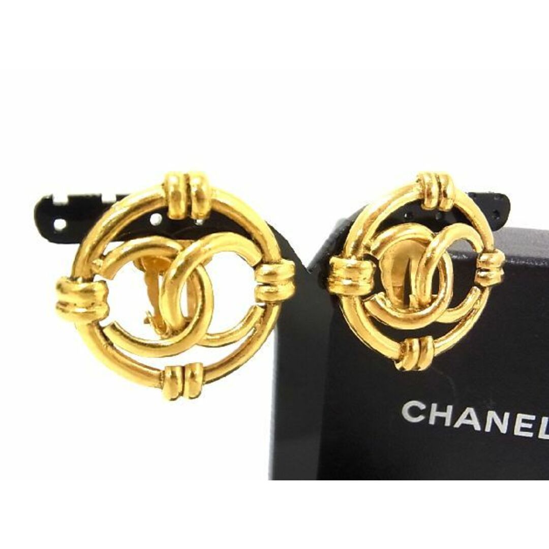 ■美品■ CHANEL シャネル ココマーク 94A クリップ式 ヴィンテージ イヤリング アクセサリー レディース ゴールド系 CA8184S1