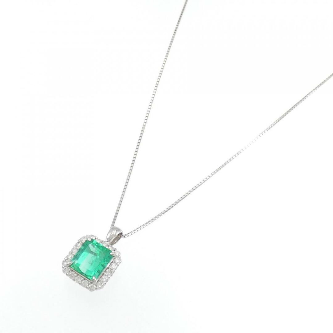 ご注意ください【リメイク】PT エメラルド ネックレス 1.91CT