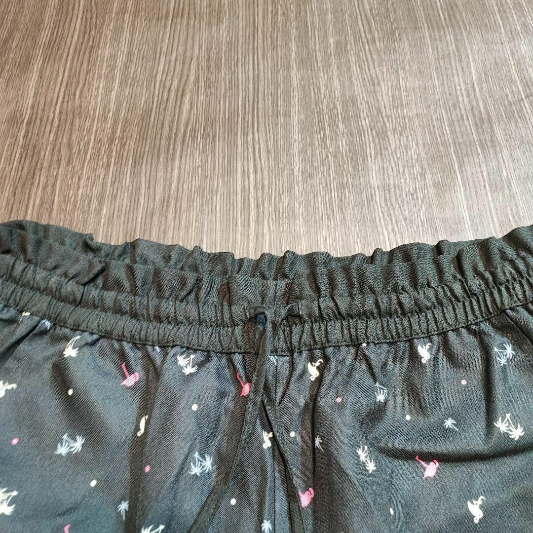 Pants【4L】ショート丈 パンツ ブラック 柄