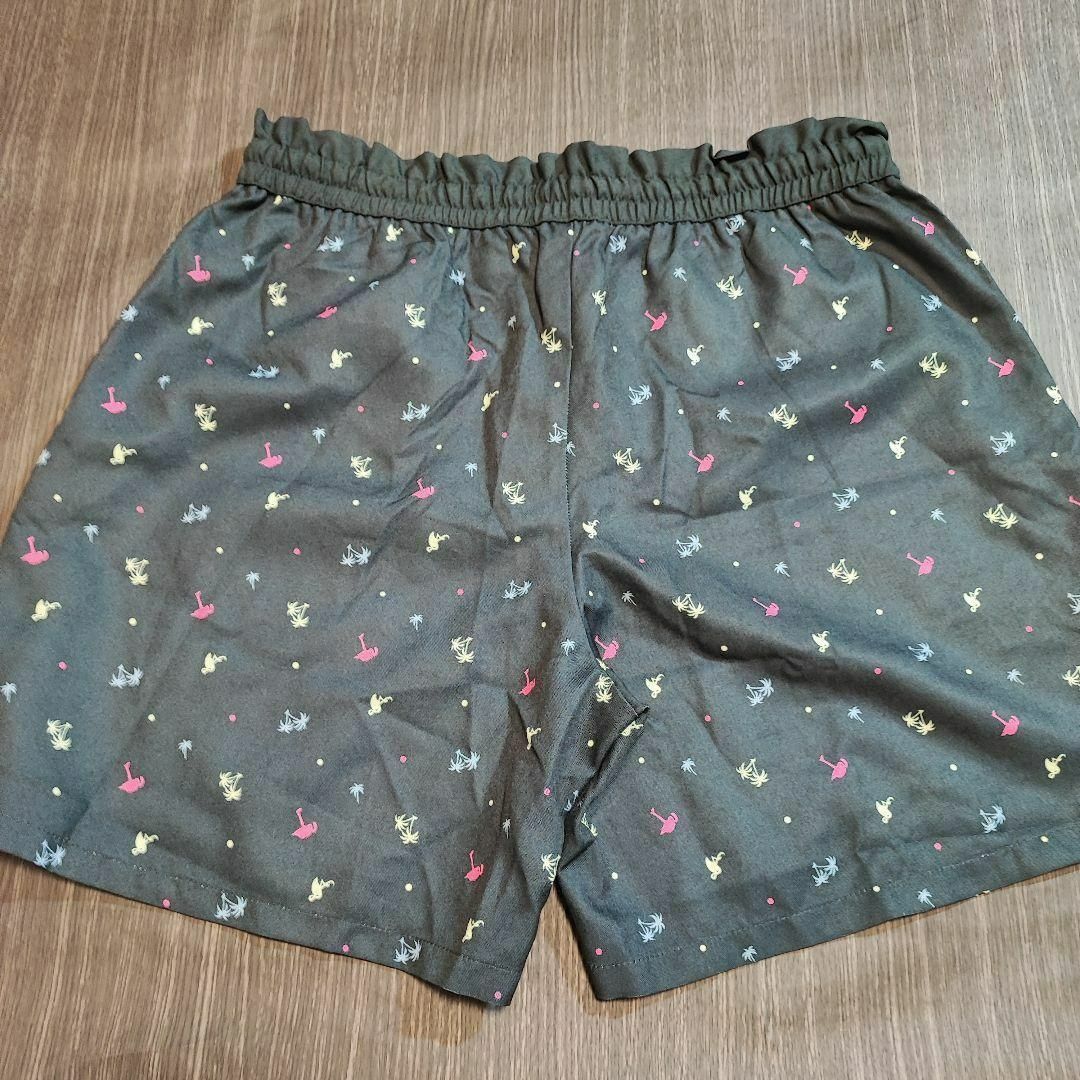 Pants【4L】ショート丈 パンツ ブラック 柄