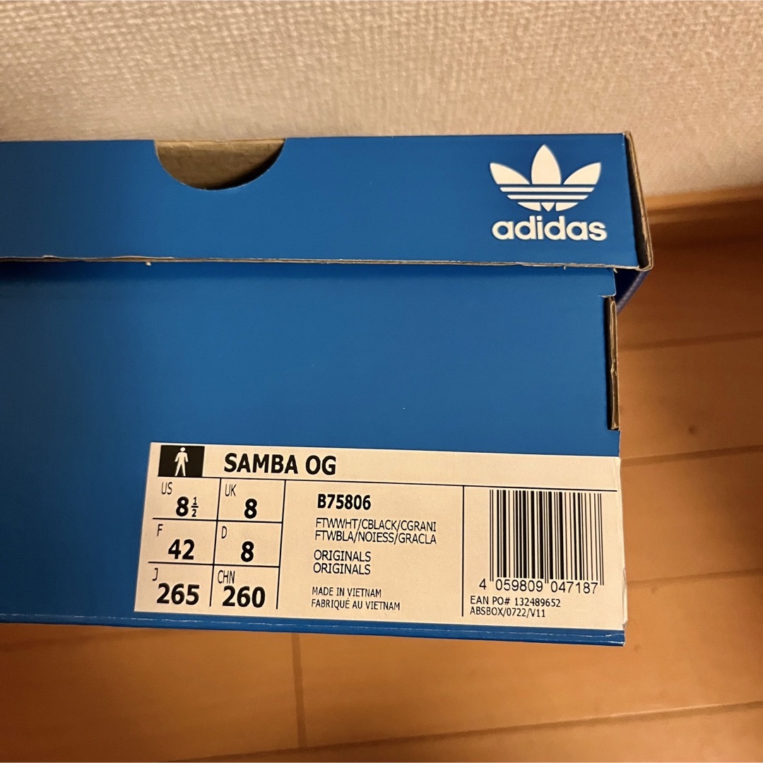 adidas(アディダス)のAdidas Samba OG cloud white サンバ OG 26.5 メンズの靴/シューズ(スニーカー)の商品写真