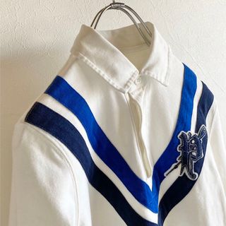 ラルフローレン(Ralph Lauren)のラルフローレン ロゴワッペン チルデンデザイン 長袖 ポロシャツ ラガーシャツ(ポロシャツ)