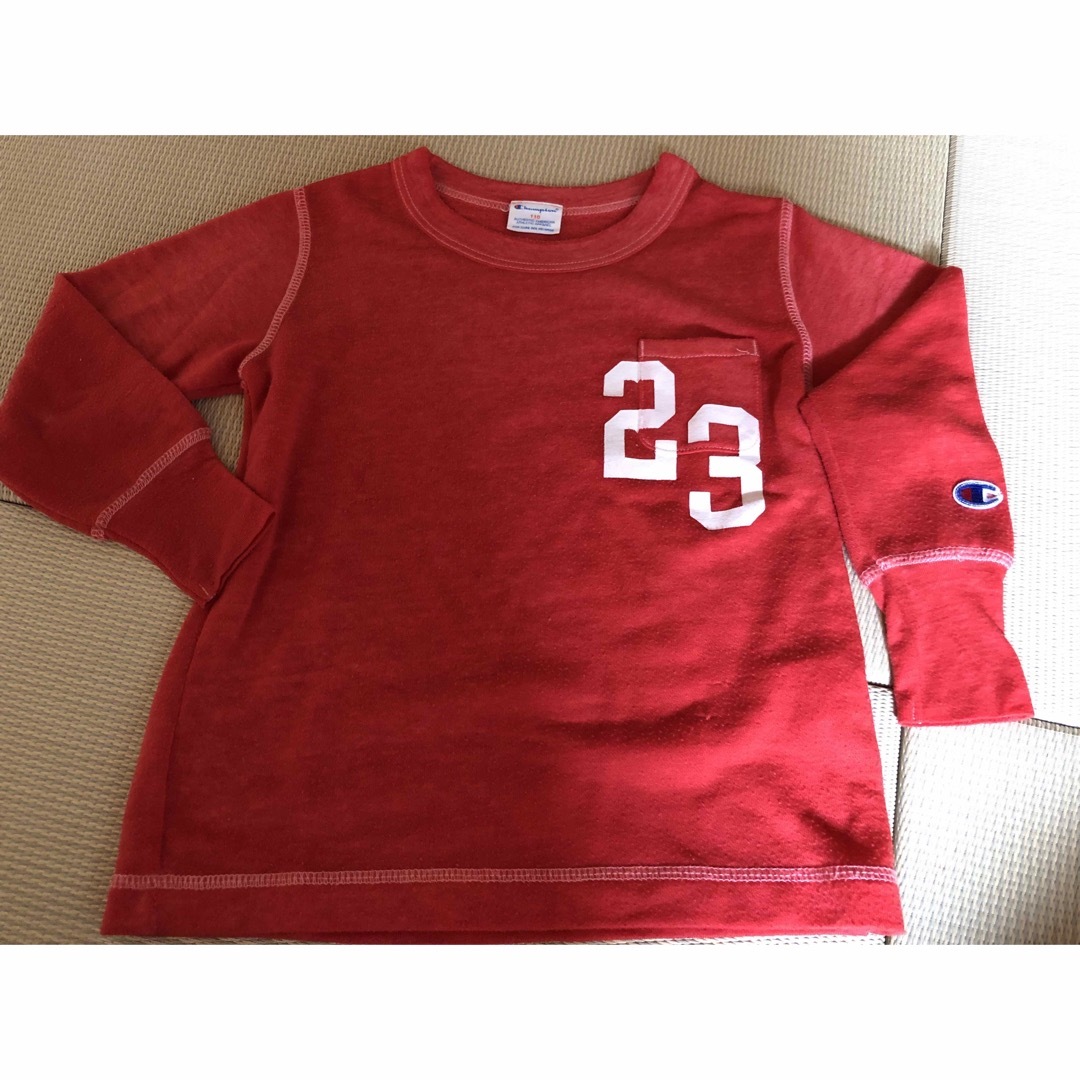 Champion(チャンピオン)のfreaks store 別注championロンT キッズ/ベビー/マタニティのキッズ服男の子用(90cm~)(Tシャツ/カットソー)の商品写真