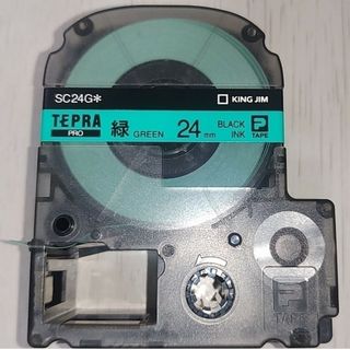 キングジム(キングジム)のTEPRA PRO TAPEテプラプロテープ 緑 ２４㎜(テープ/マスキングテープ)