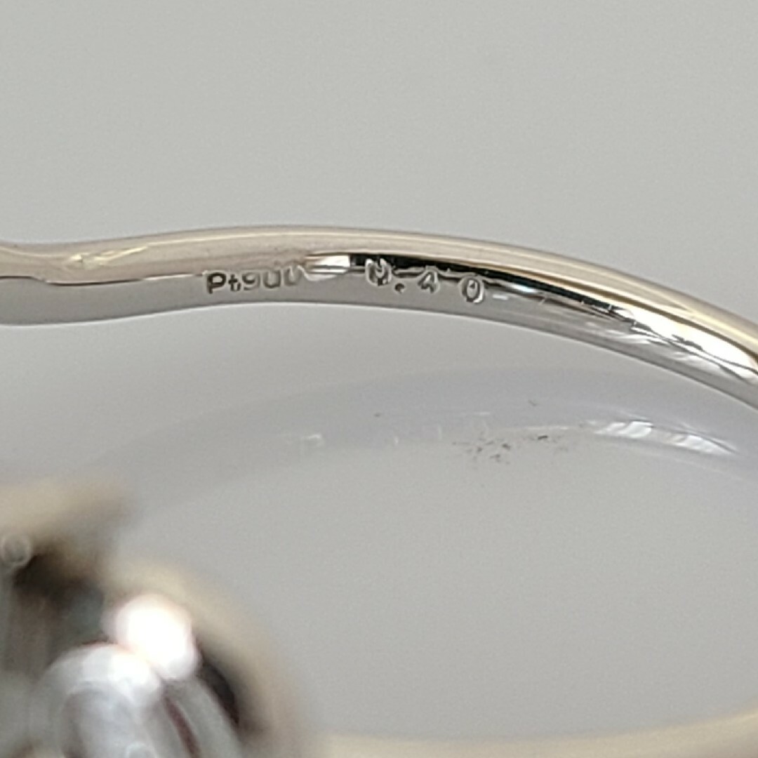 【新品】pt900 アクアマリン  ローズカットダイヤモンド リング レディースのアクセサリー(リング(指輪))の商品写真