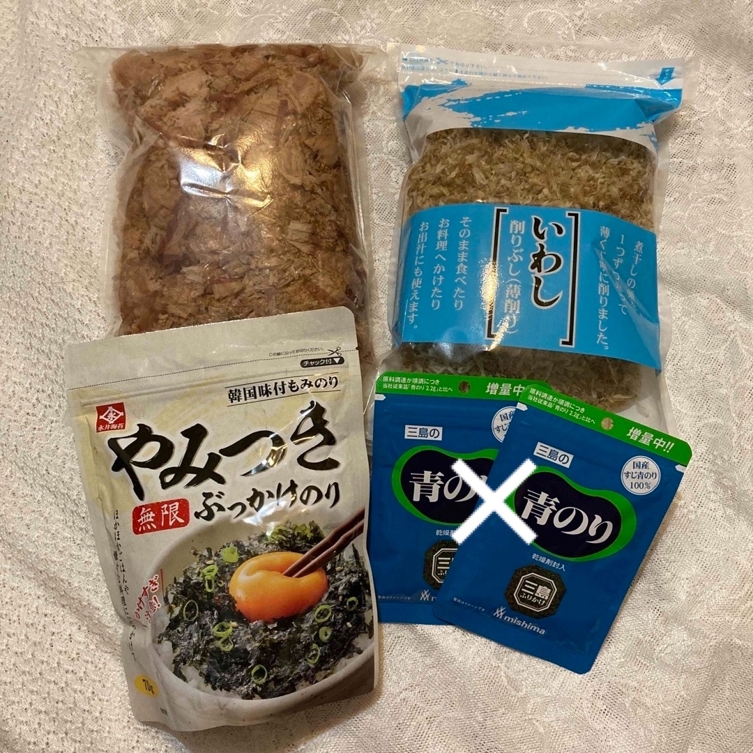 ムウスケのなんでも屋　三島食品　やみつきぶっかけのり　（注）プロフィール確認お願いします｜ミシマならラクマ　青のりの通販　by　かつお削り節　いわし削り節