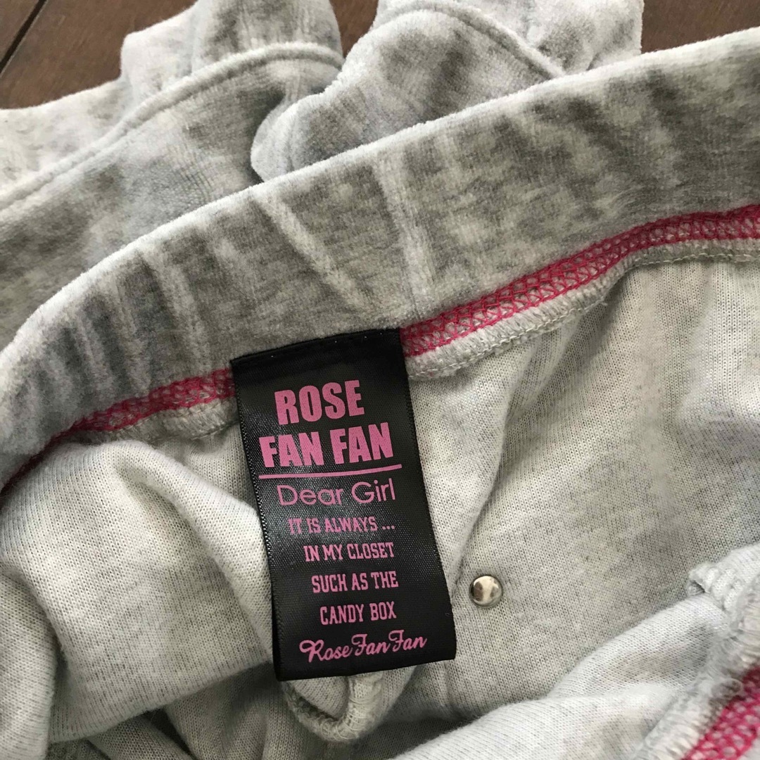 ROSE FANFAN(ローズファンファン)の美品 ROSE FAN FAN ディアガール ショートパンツ パイル地 キッズ/ベビー/マタニティのキッズ服女の子用(90cm~)(パンツ/スパッツ)の商品写真