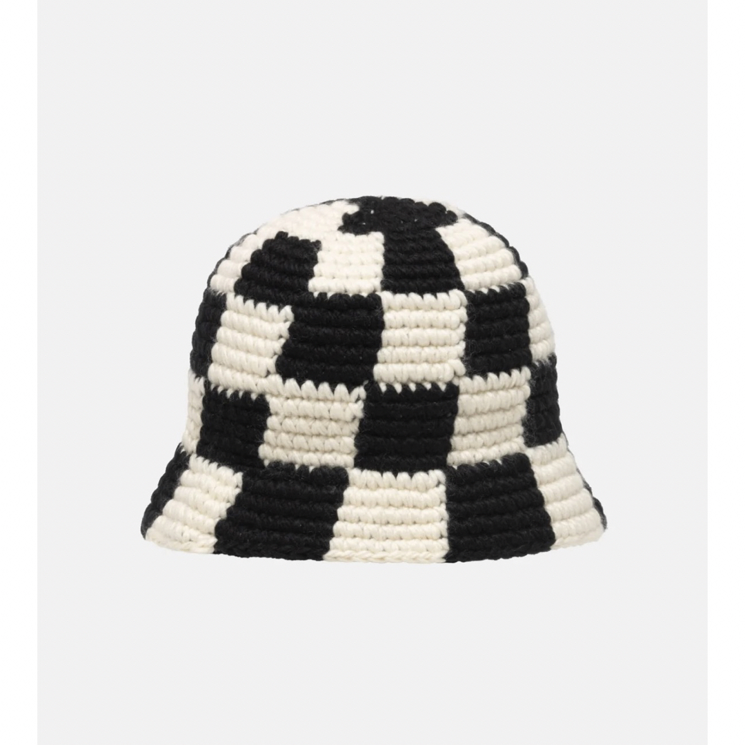 STUSSY(ステューシー)のSTUSSY BUCKET HAT CHECKER KNIT メンズの帽子(ニット帽/ビーニー)の商品写真