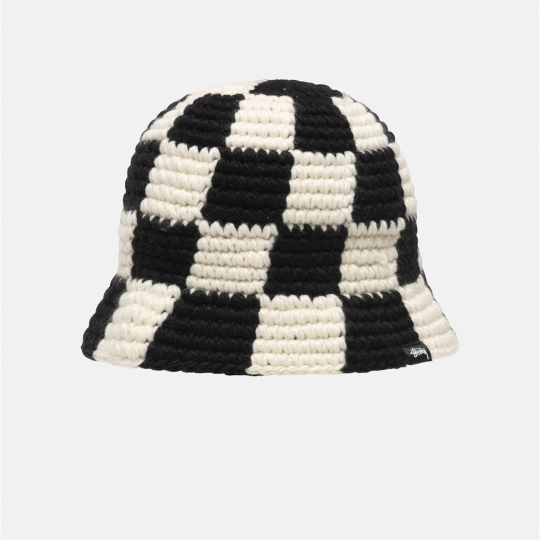 STUSSY(ステューシー)のSTUSSY BUCKET HAT CHECKER KNIT メンズの帽子(ニット帽/ビーニー)の商品写真