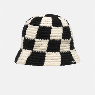 ステューシー(STUSSY)のSTUSSY BUCKET HAT CHECKER KNIT(ニット帽/ビーニー)